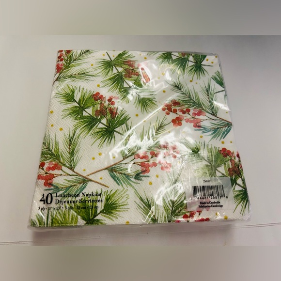 New Lady Jayne 136 Pieces Christmas Plates Napkins Guest Towels Cambodia 5 Piece - Picture 4 of 16
